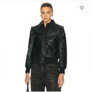 R13 size XS
Flat Sleeve Bomber Jacket like new